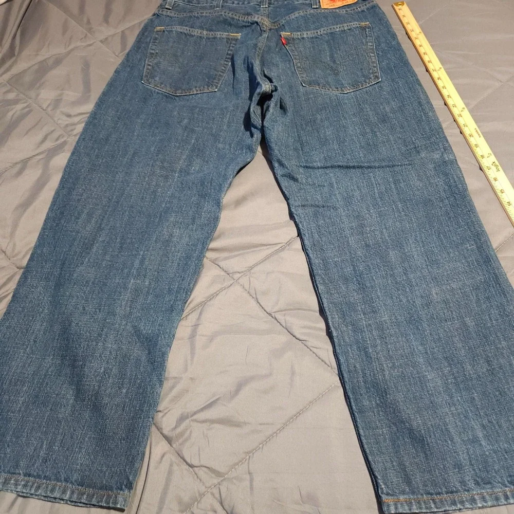 Levi's 569 Men's Jeans 38x30 Actual 37x29 Loose Straight Blue 100% Cotton